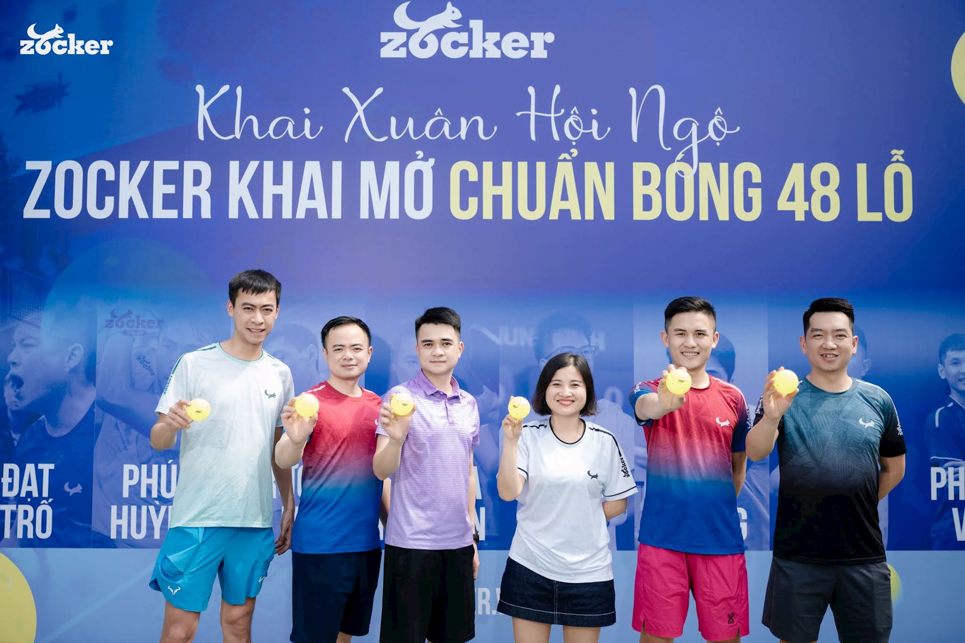 Zocker chính thức ra mắt bóng pickleball 48 lỗ