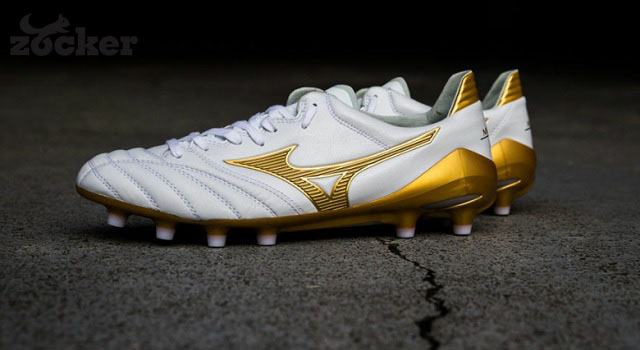 Giày đá bóng Mizuno Morelia Neo KL 2 AS Trắng/Vàng