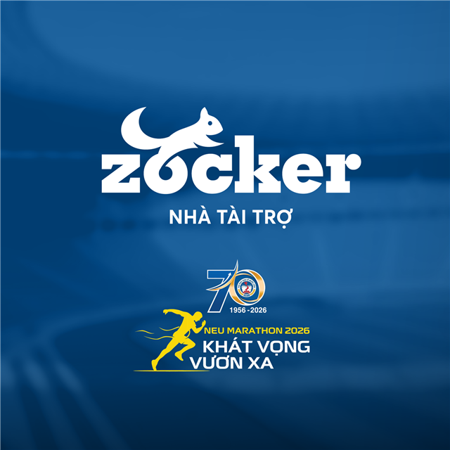 Zocker đồng hành cùng NEU Marathon 2026 - Khát vọng vươn xa