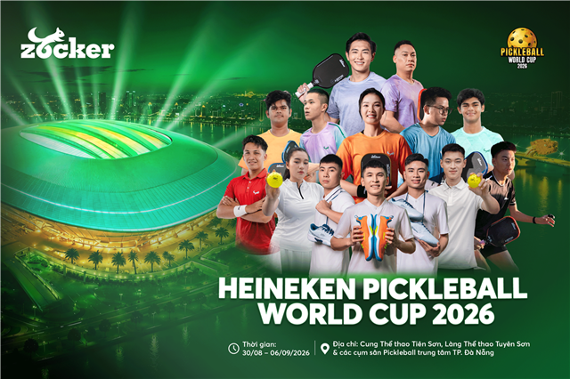 Những gương mặt Đại sứ - VĐV Zocker góp mặt tại Pickleball World Cup 2026