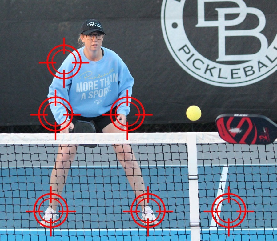 5 vị trí tấn công dễ ăn điểm trong Pickleball