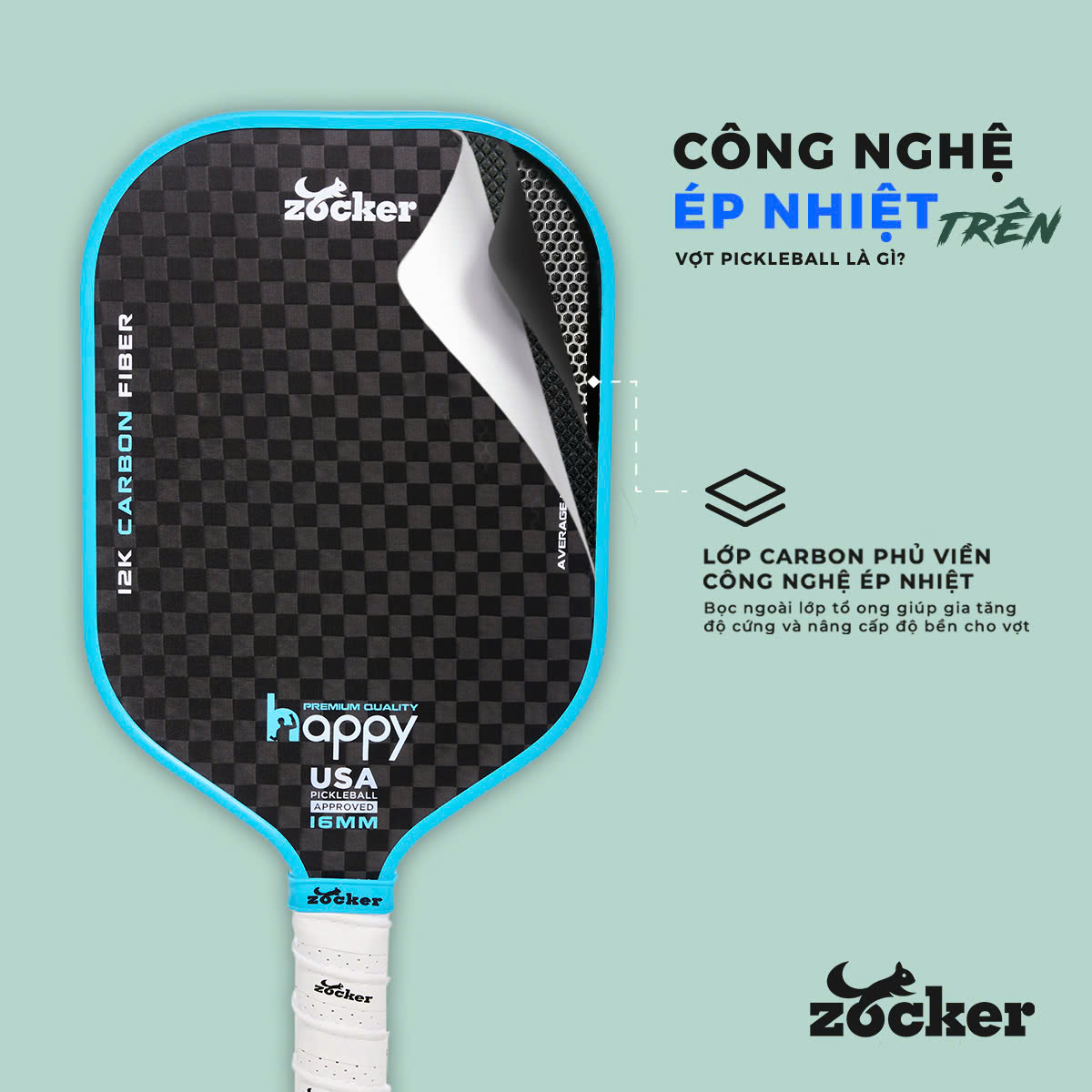 So sánh công nghệ vợt Pickleball ép nhiệt và ép nguội