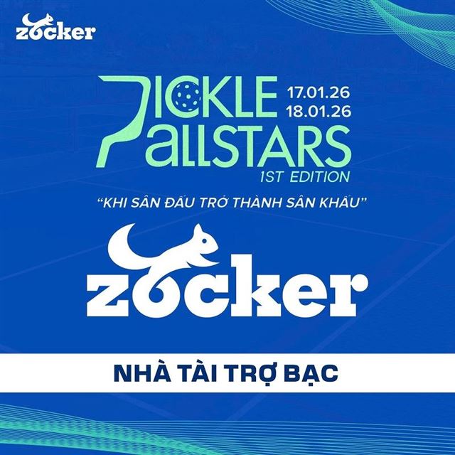 ZOCKER - NHÀ TÀI TRỢ BẠC ĐỒNG HÀNH CÙNG GIẢI ĐẤU PICKLE ALLSTARS 1ST EDITION