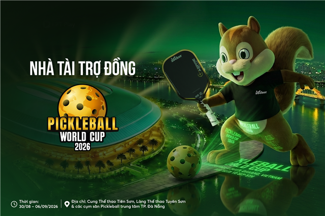 ZOCKER: Nhà tài trợ Đồng và Bóng thi đấu chính thức tại Heineken Pickleball World Cup 2026 