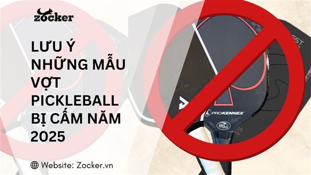 Lưu ý những mẫu vợt pickleball bị cấm năm 2025