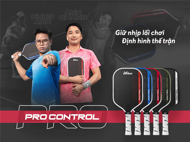 RA MẮT ZOCKER PRO CONTROL - DÒNG VỢT TỐI ƯU CHO LỐI CHƠI KIỂM SOÁT