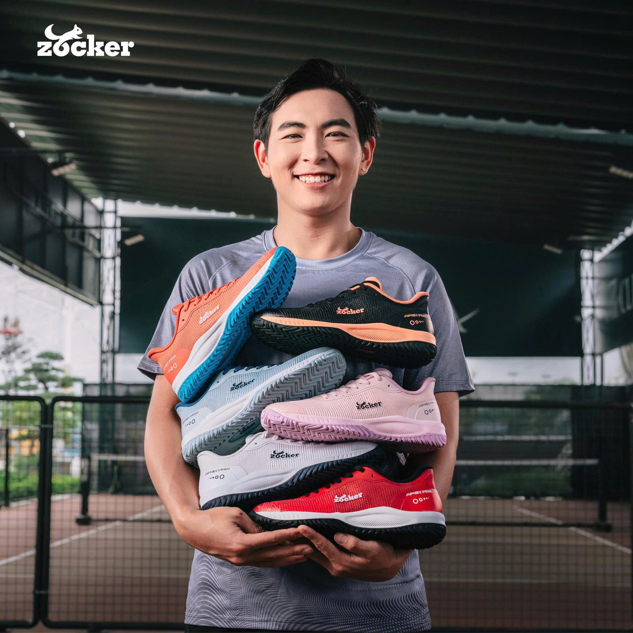 Zocker ra mắt giày Pickleball chuyên nghiệp kết hợp với Phúc Huỳnh - Zocker Apex Pro
