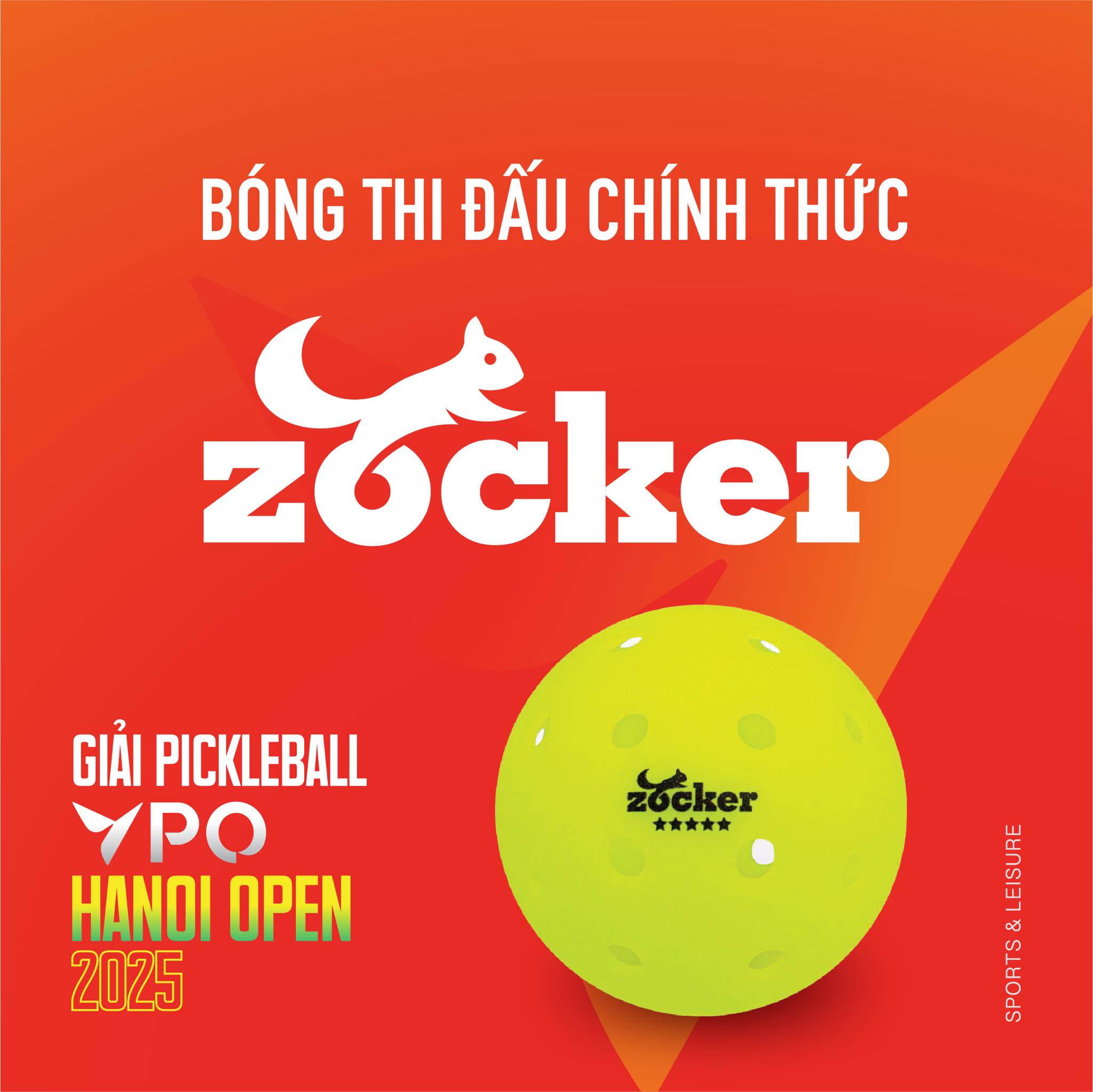 Bóng Zocker đồng hành cùng Giải Pickleball VPO - HANOI OPEN 2025