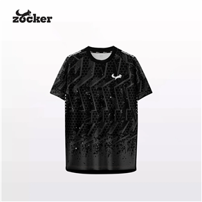 Áo Thi Đấu Pickleball Zocker Power One – Cổ tròn – Đen