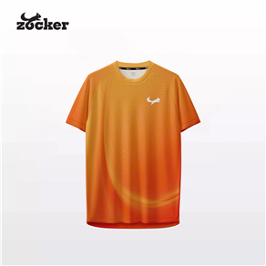 Áo Thi Đấu Pickleball Zocker Aspire Signature – Cổ tròn – Cam