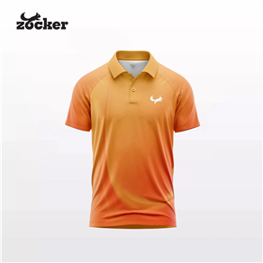 Áo Thi Đấu Pickleball Zocker Aspire Signature – Cổ bẻ – Cam