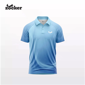 Áo Thi Đấu Pickleball Zocker Aspire Signature – Cổ bẻ – Xanh dương