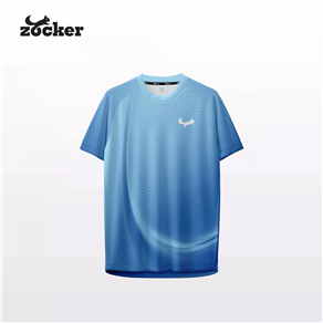 Áo Thi Đấu Pickleball Zocker Aspire Signature – Cổ tròn – Xanh dương