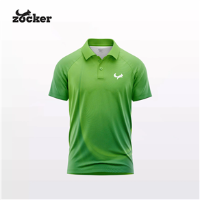 Áo Thi Đấu Pickleball Zocker Aspire Signature – Cổ bẻ – Xanh lá 