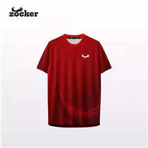 Áo Thi Đấu Pickleball Zocker Aspire Signature – Cổ tròn – Đỏ