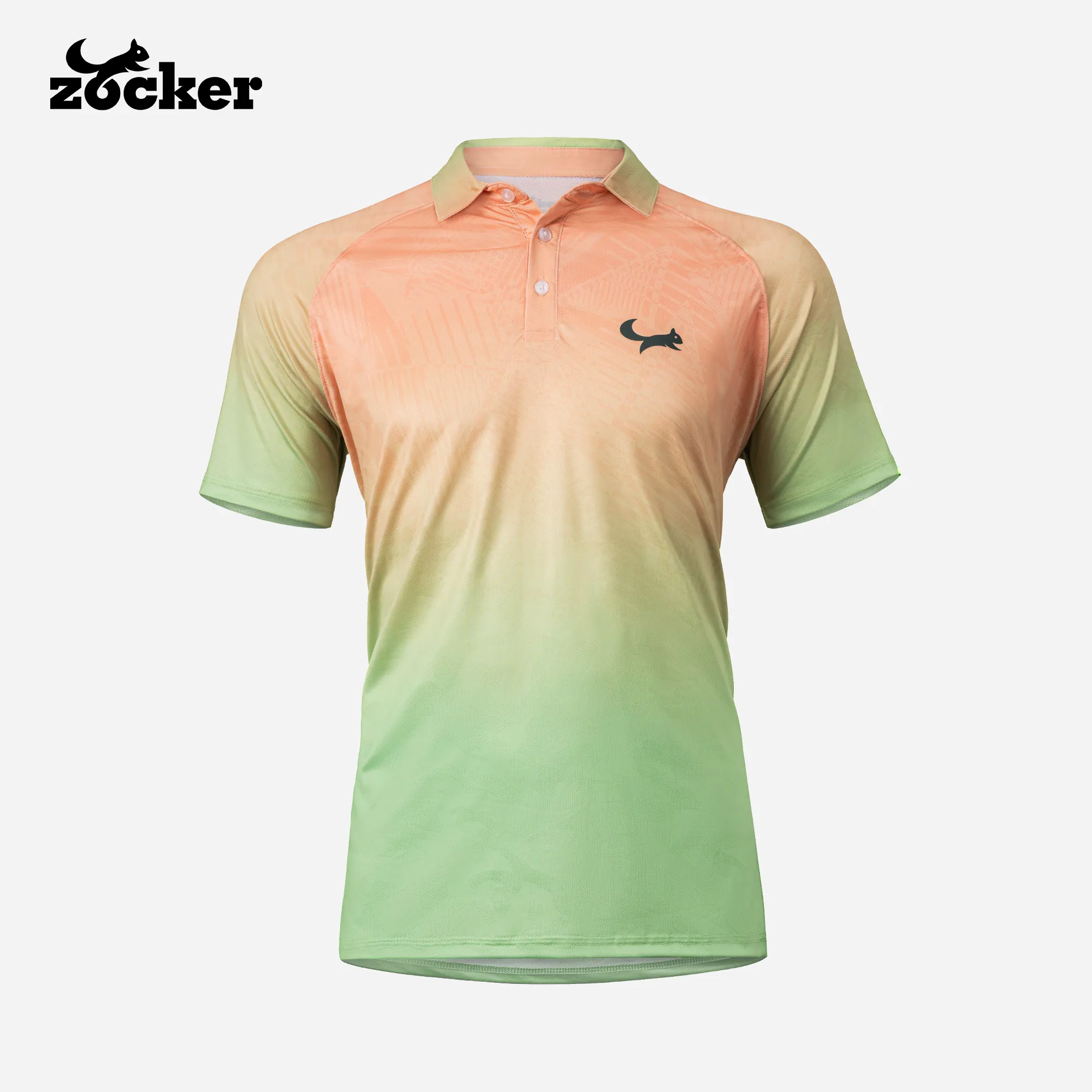 Áo Thi Đấu Pickleball Zocker JAC06 – Cổ bẻ – Xanh Chuối