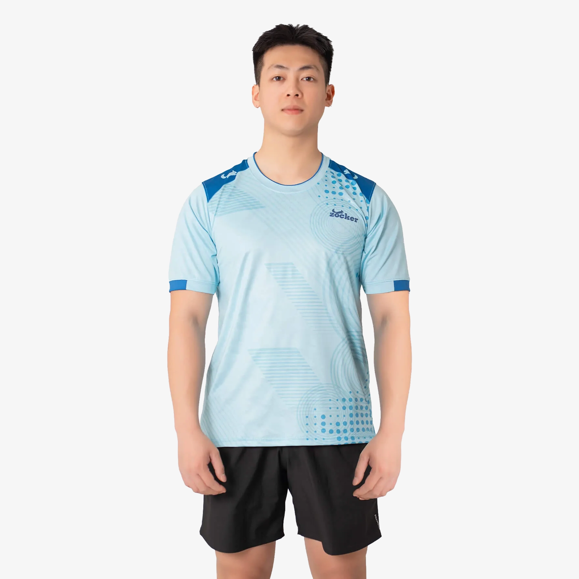 Áo Thi Đấu Pickleball Zocker F01 Nam - Màu Xanh