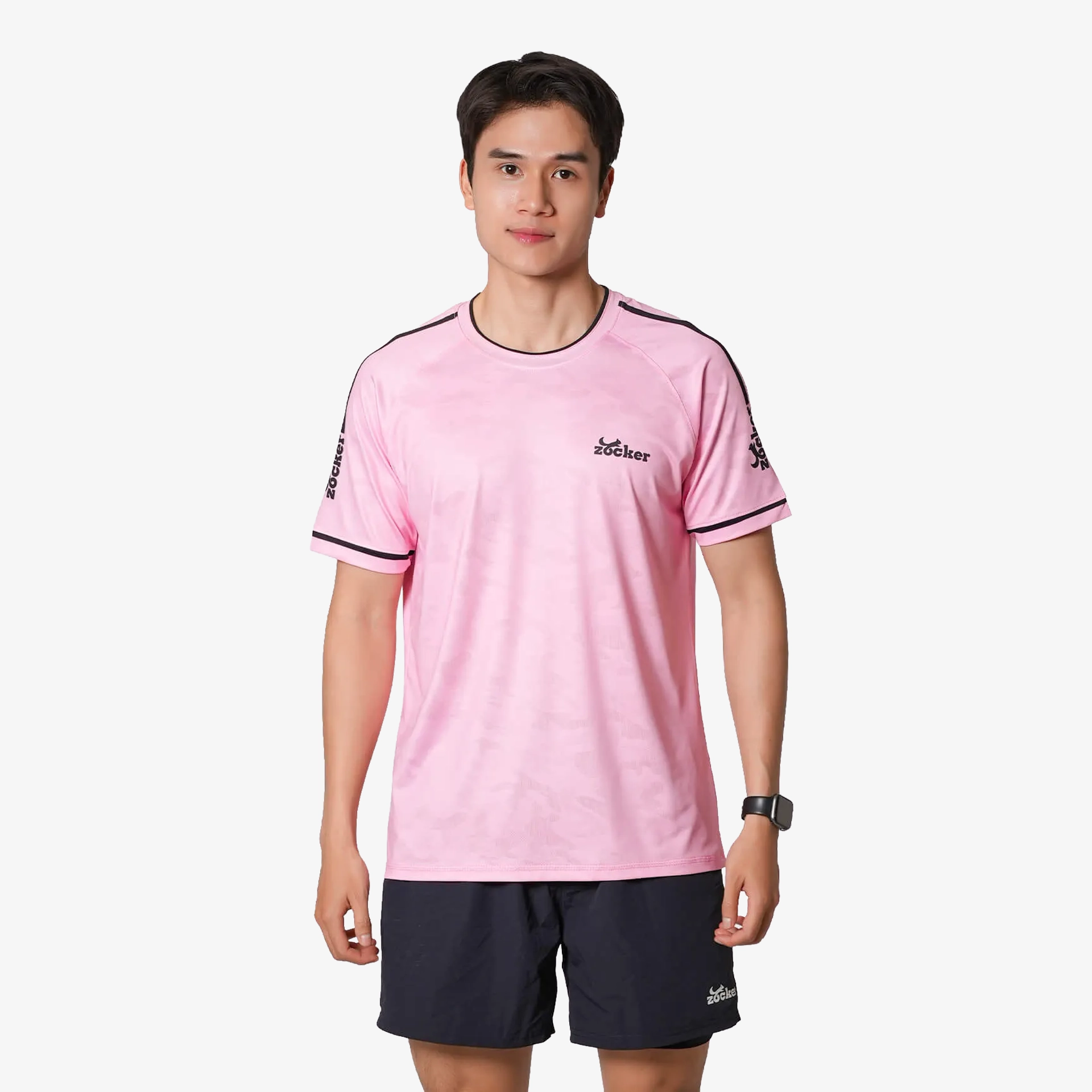 Áo Thi Đấu Pickleball Zocker JAC01 Nam - Màu Hồng