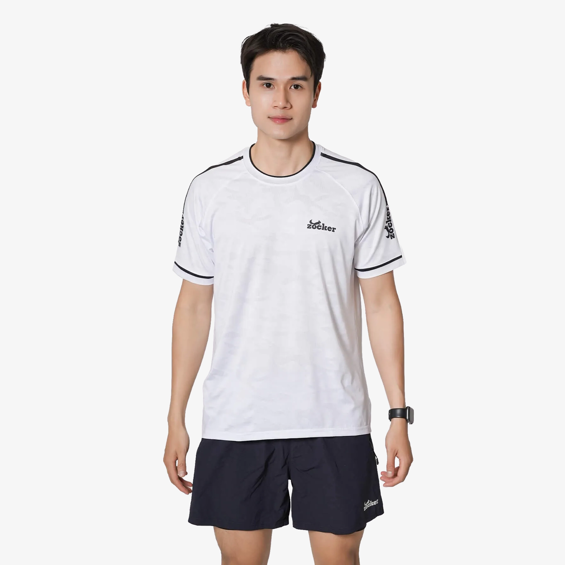 Áo Thi Đấu Pickleball Zocker JAC01 Nam - Màu Trắng