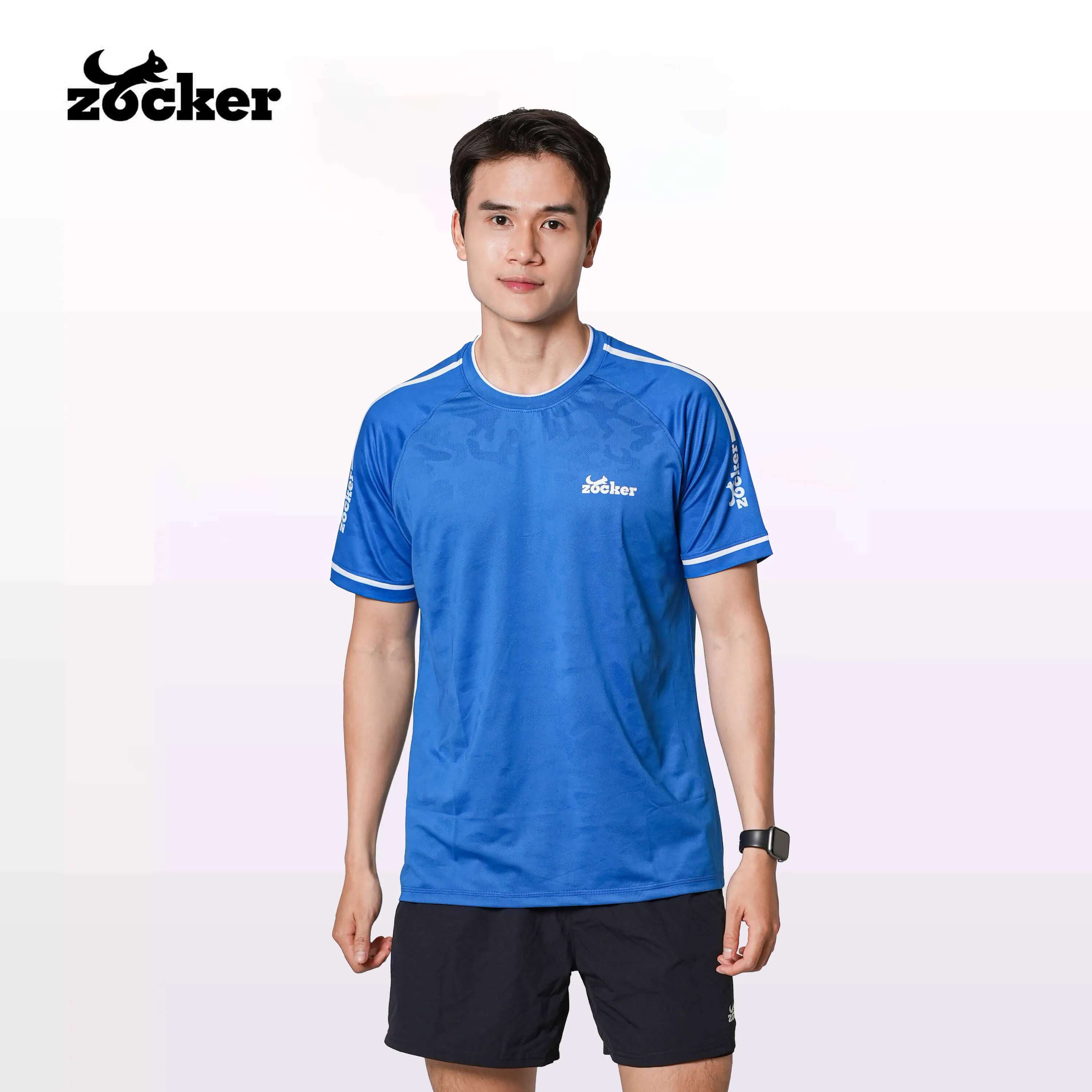 Áo Thi Đấu Pickleball Zocker JAC01 Nam - Màu Xanh Dương