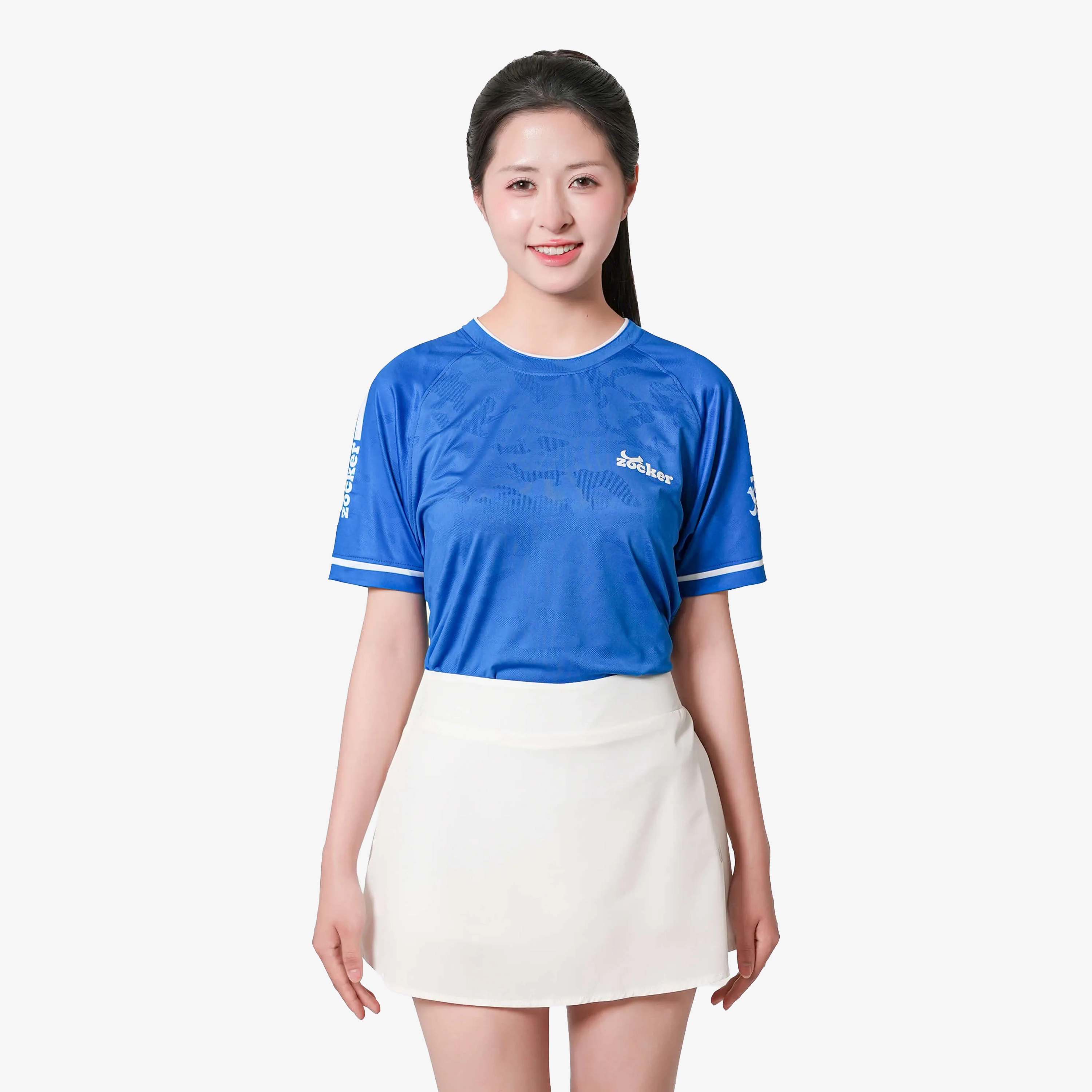Áo Thi Đấu Pickleball Zocker JAC01 Nữ - Màu Xanh Navy