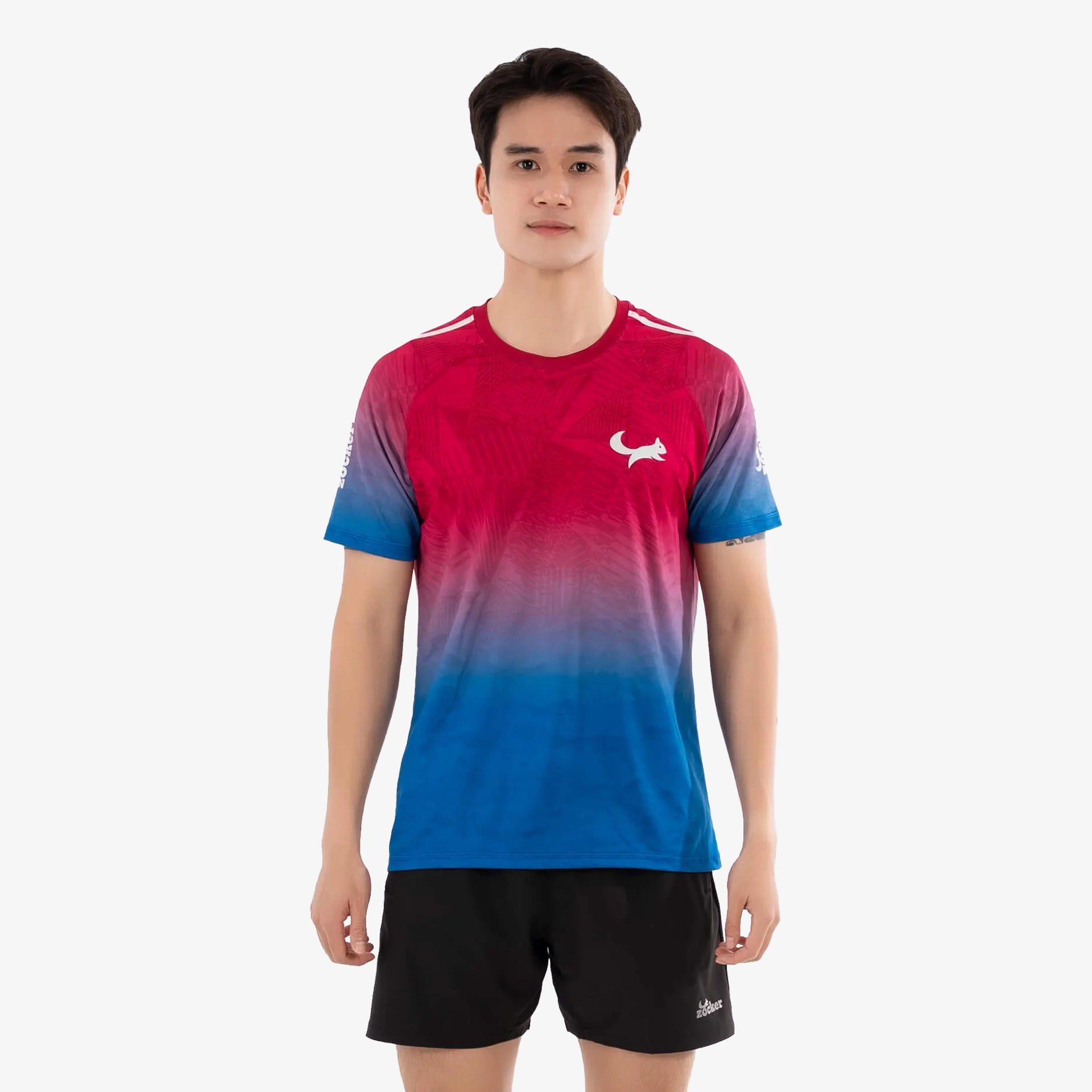 Áo Thi Đấu Pickleball Zocker JAC05 Nam - Cổ tròn - Xanh navy
