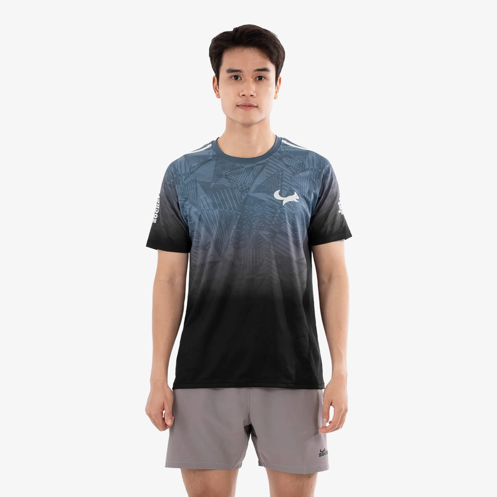 Áo Thi Đấu Pickleball Zocker JAC05 Nam - Cổ tròn - Đen