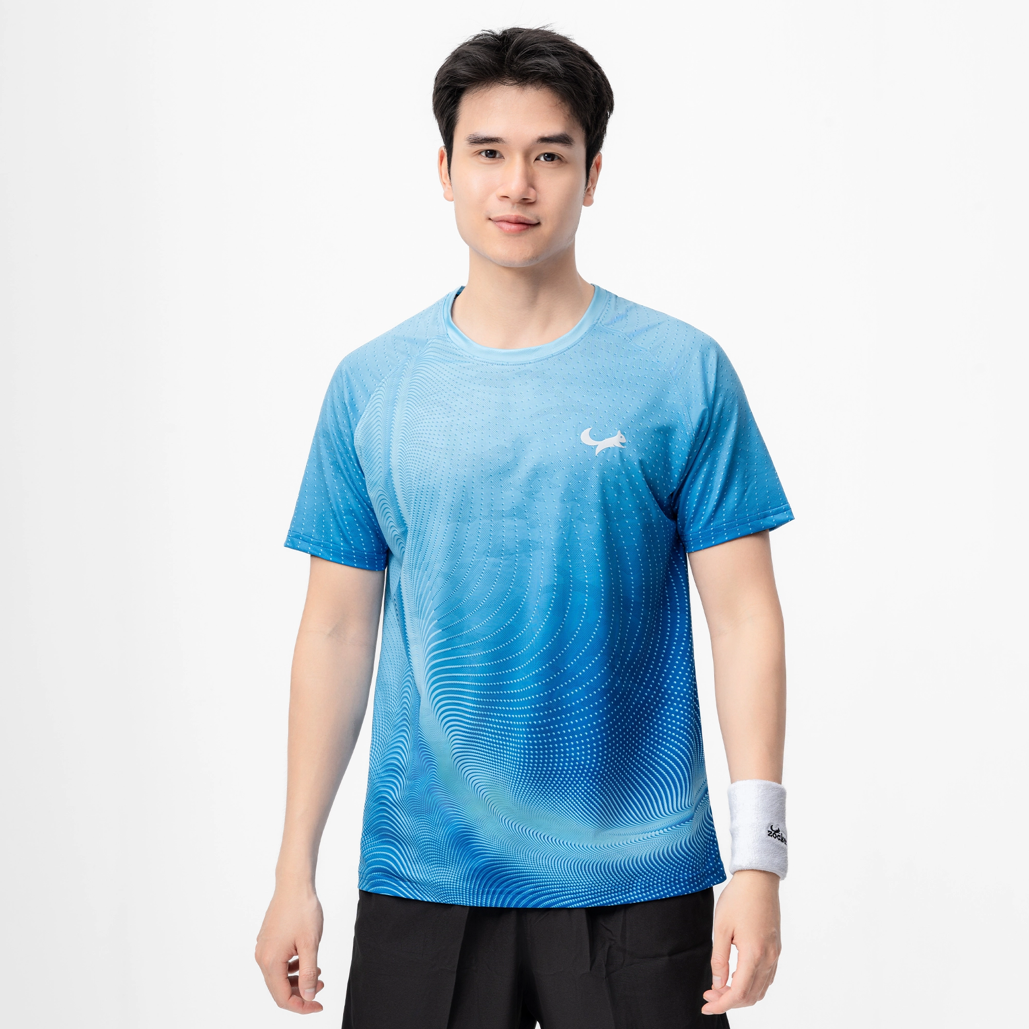 Áo Thi Đấu Pickleball Zocker Aspire Signature – Cổ tròn – Xanh dương