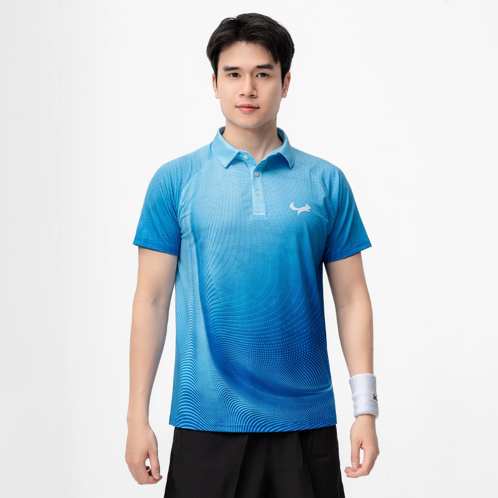 Áo Thi Đấu Pickleball Zocker Aspire Signature – Cổ bẻ – Xanh dương