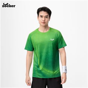Áo Thi Đấu Pickleball Zocker Aspire Signature – Cổ tròn – Xanh lá cây 