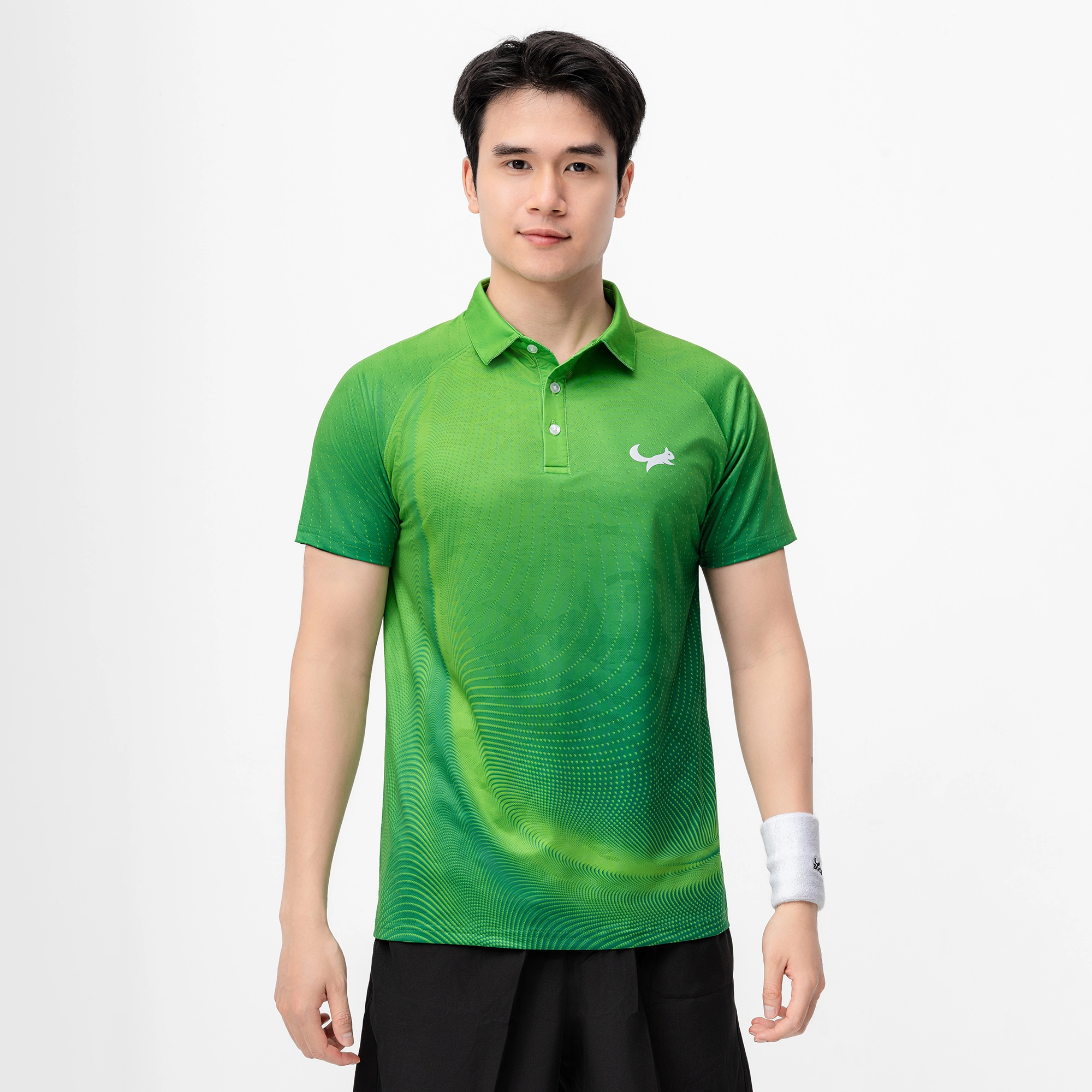 Áo Thi Đấu Pickleball Zocker Aspire Signature – Cổ bẻ – Xanh lá 