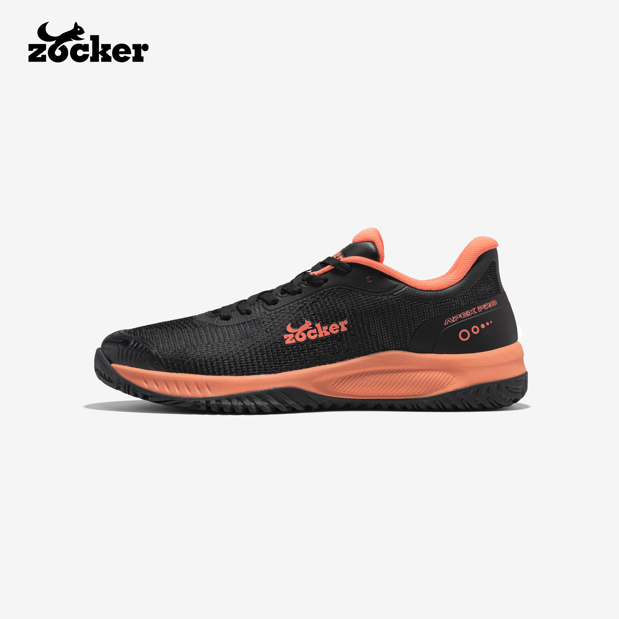 Giày Pickleball Zocker Apex pro Đen cam