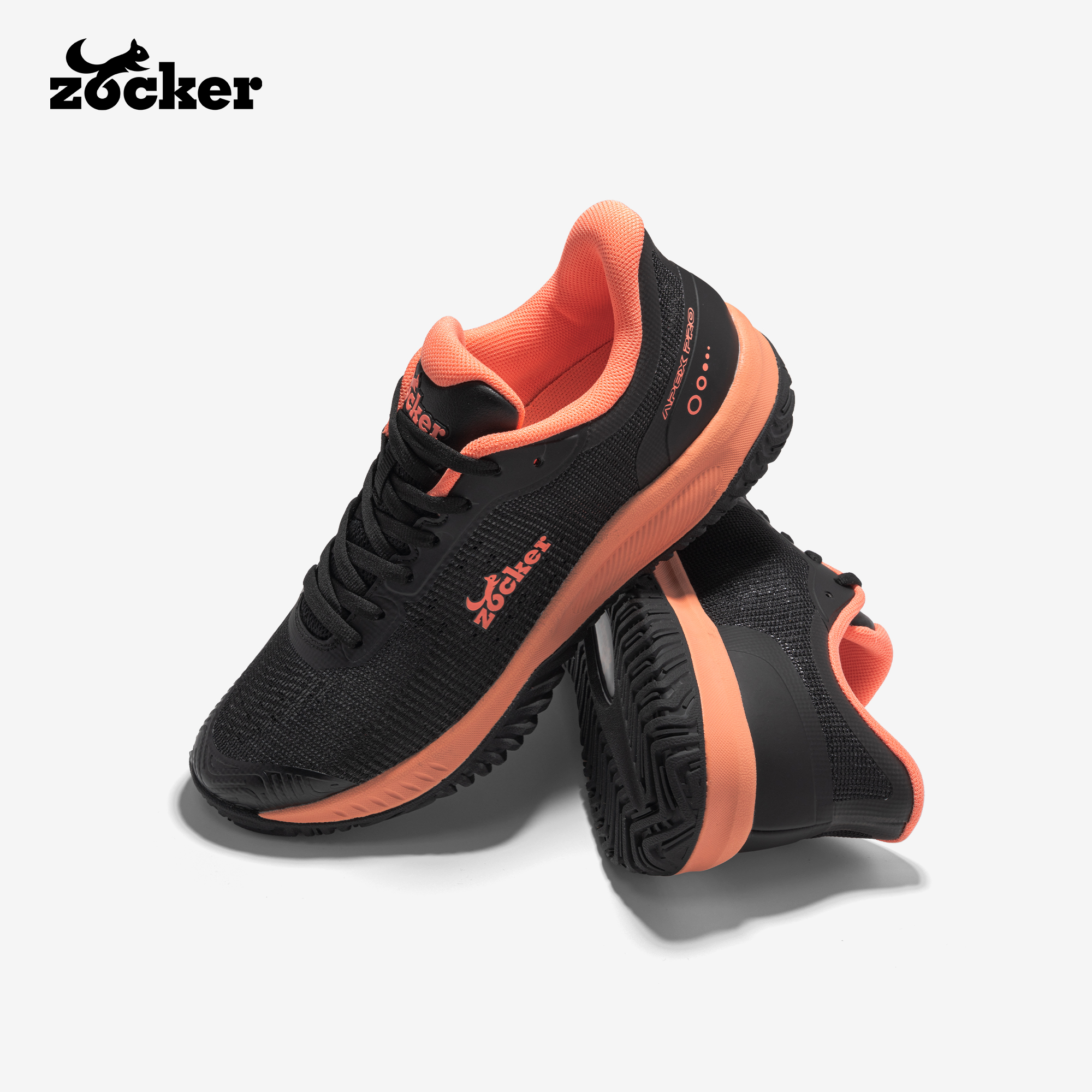 Giày Pickleball Zocker Apex pro Đen cam