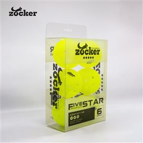 Combo 6 quả bóng thi đấu Pickleball Zocker Five Star