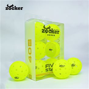 Combo 6 quả bóng thi đấu Pickleball Zocker Five Star