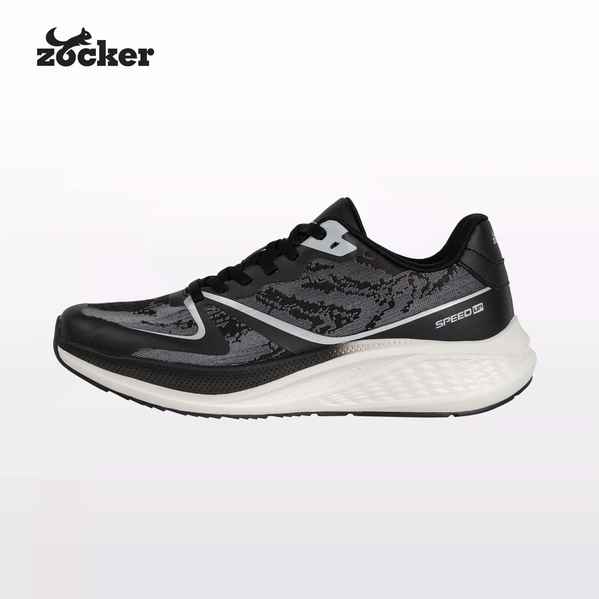 Giày chạy bộ Nam/Nữ Zocker Speed Up Đen