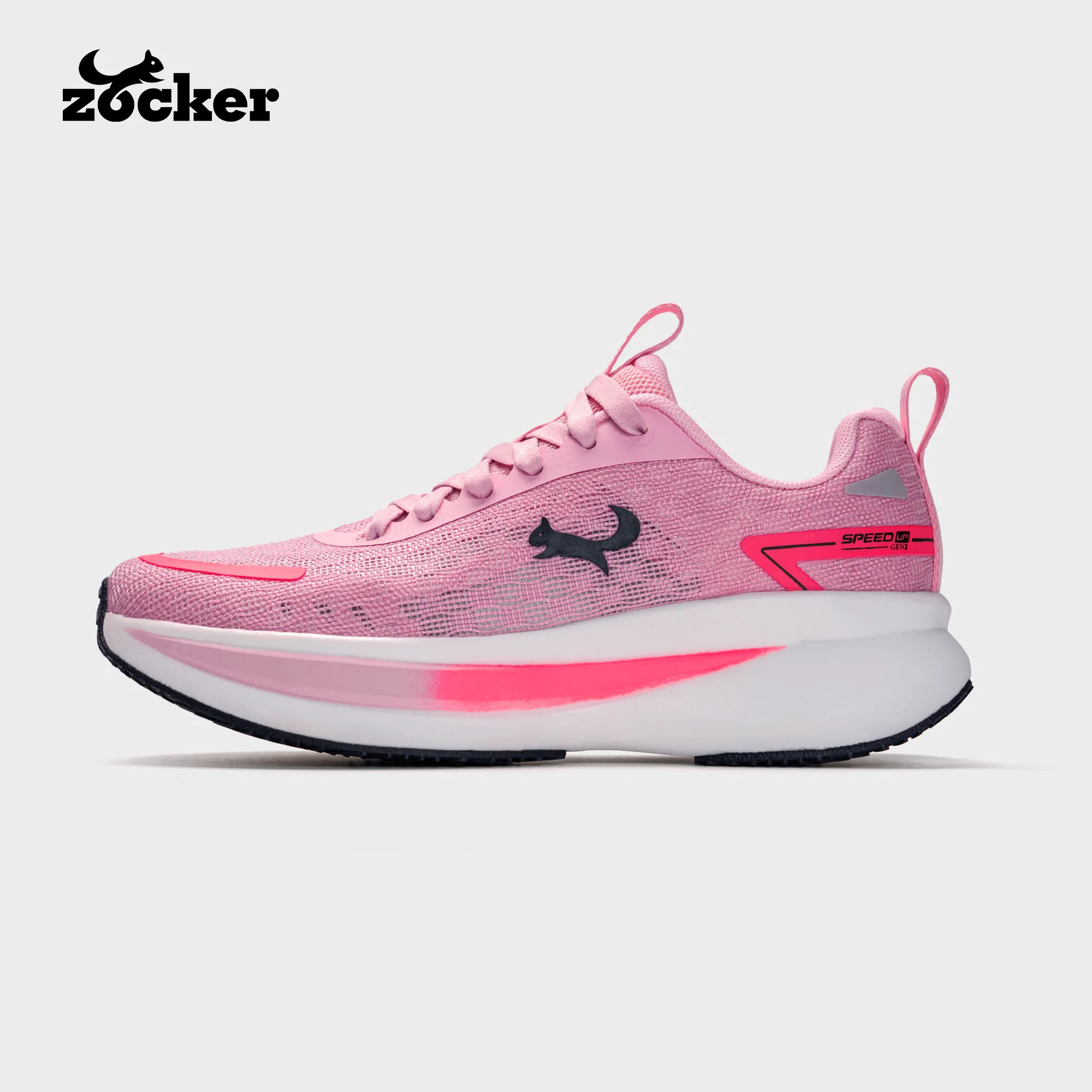 Giày Chạy Bộ Zocker Speed Up Gen 2 - Hồng