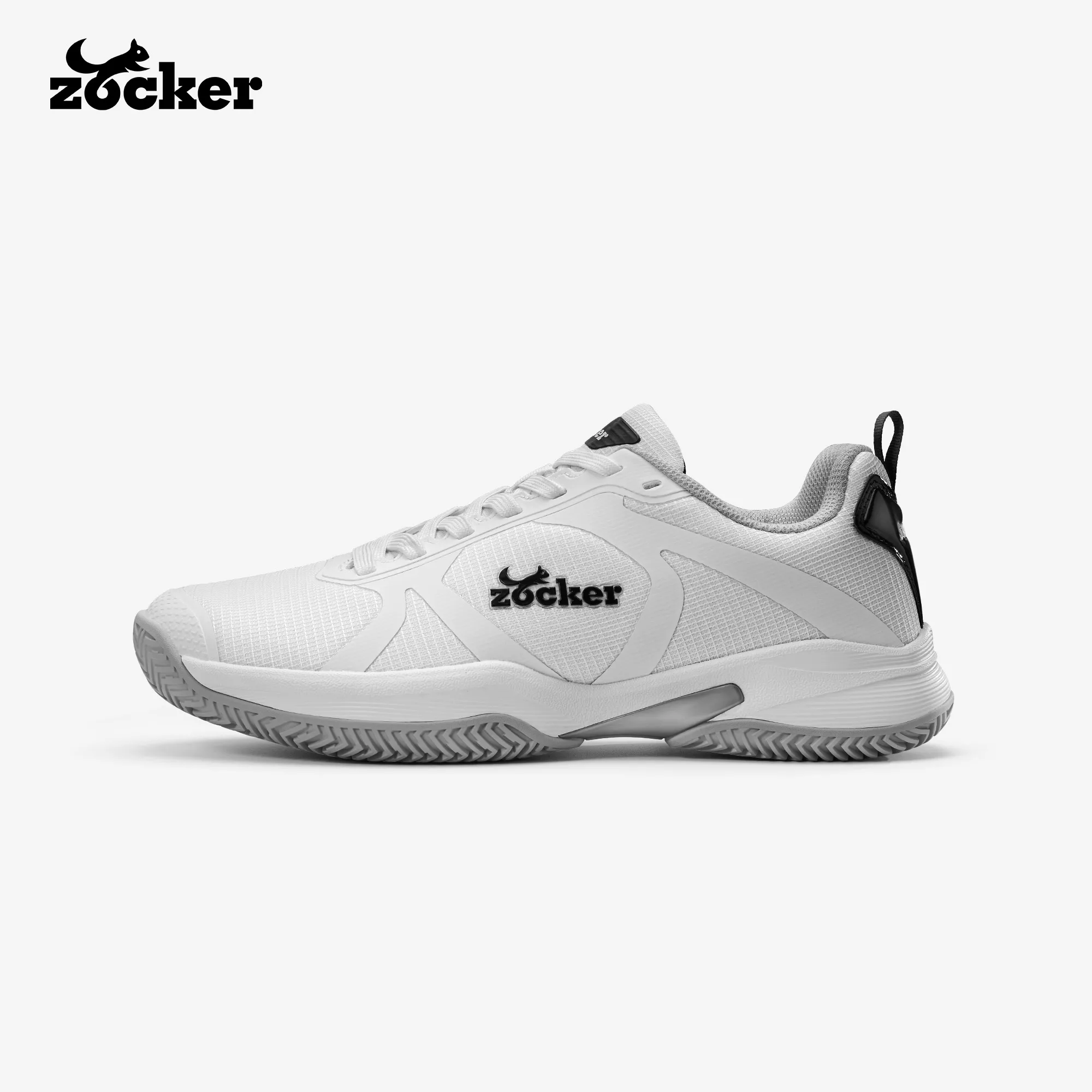 Giày Pickleball Zocker Swift Core - Trắng/Xám