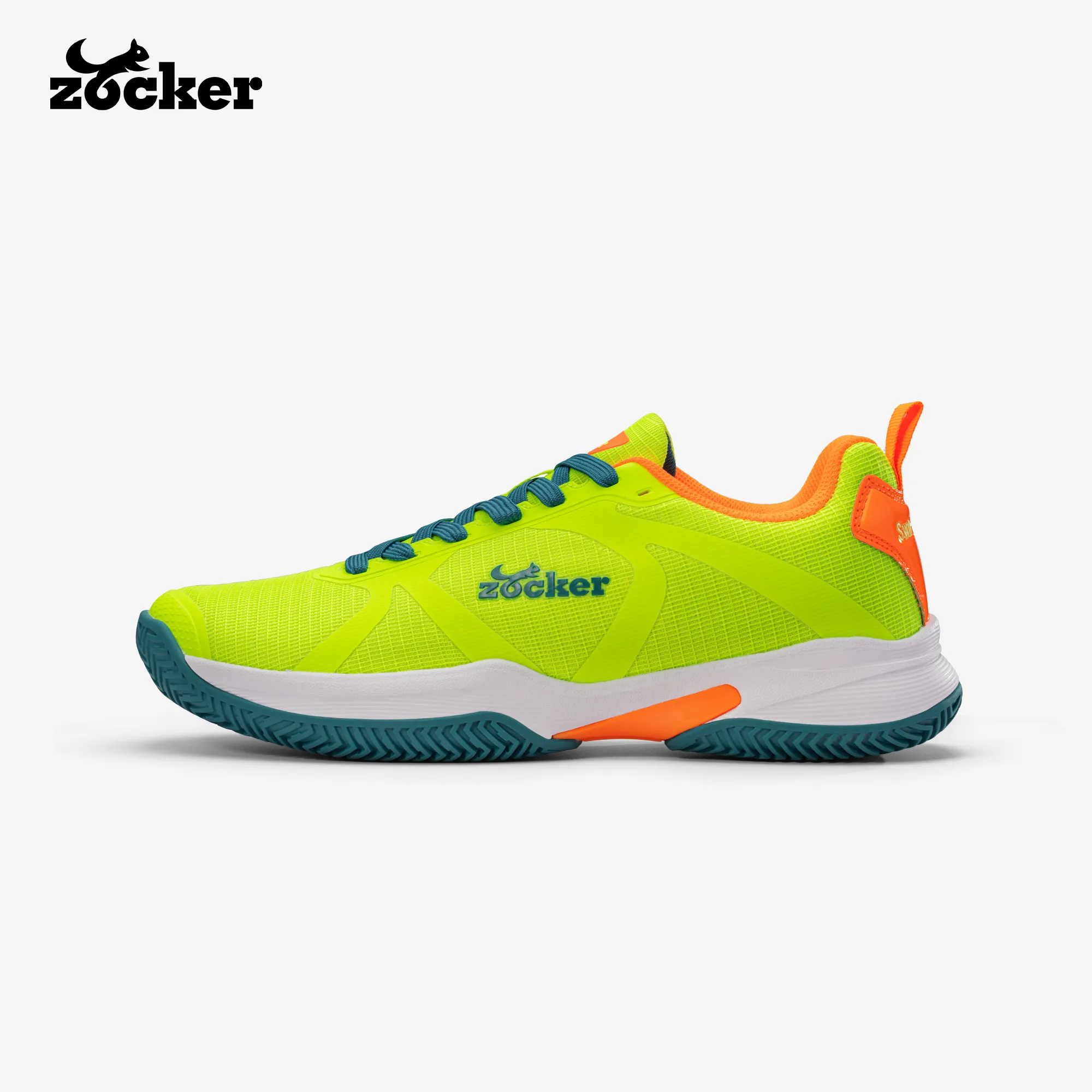 Giày Pickleball Zocker Swift Core - Xanh Chuối/Cam
