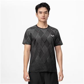 Áo Thi Đấu Pickleball Zocker JAC07 Nam – Cổ tròn – Đen