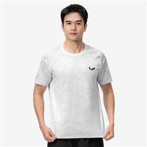 Áo Thi Đấu Pickleball Zocker JAC07 Nam – Cổ tròn – Trắng