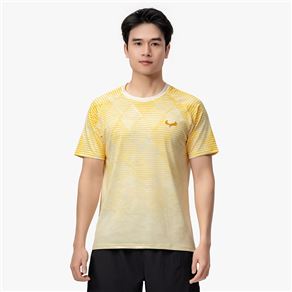 Áo Thi Đấu Pickleball Zocker JAC07 Nam – Cổ tròn – Vàng