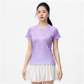 Áo Thi Đấu Pickleball Zocker JAC07 Nữ – Cổ tròn – Tím