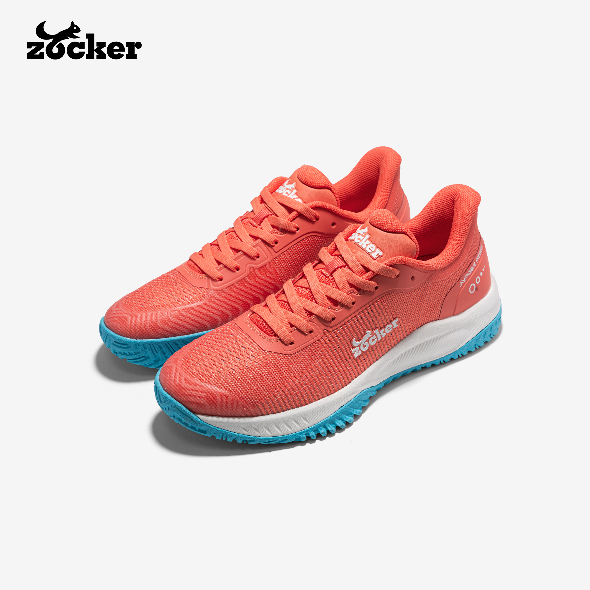 Giày Pickleball Zocker Apex pro Cam xanh
