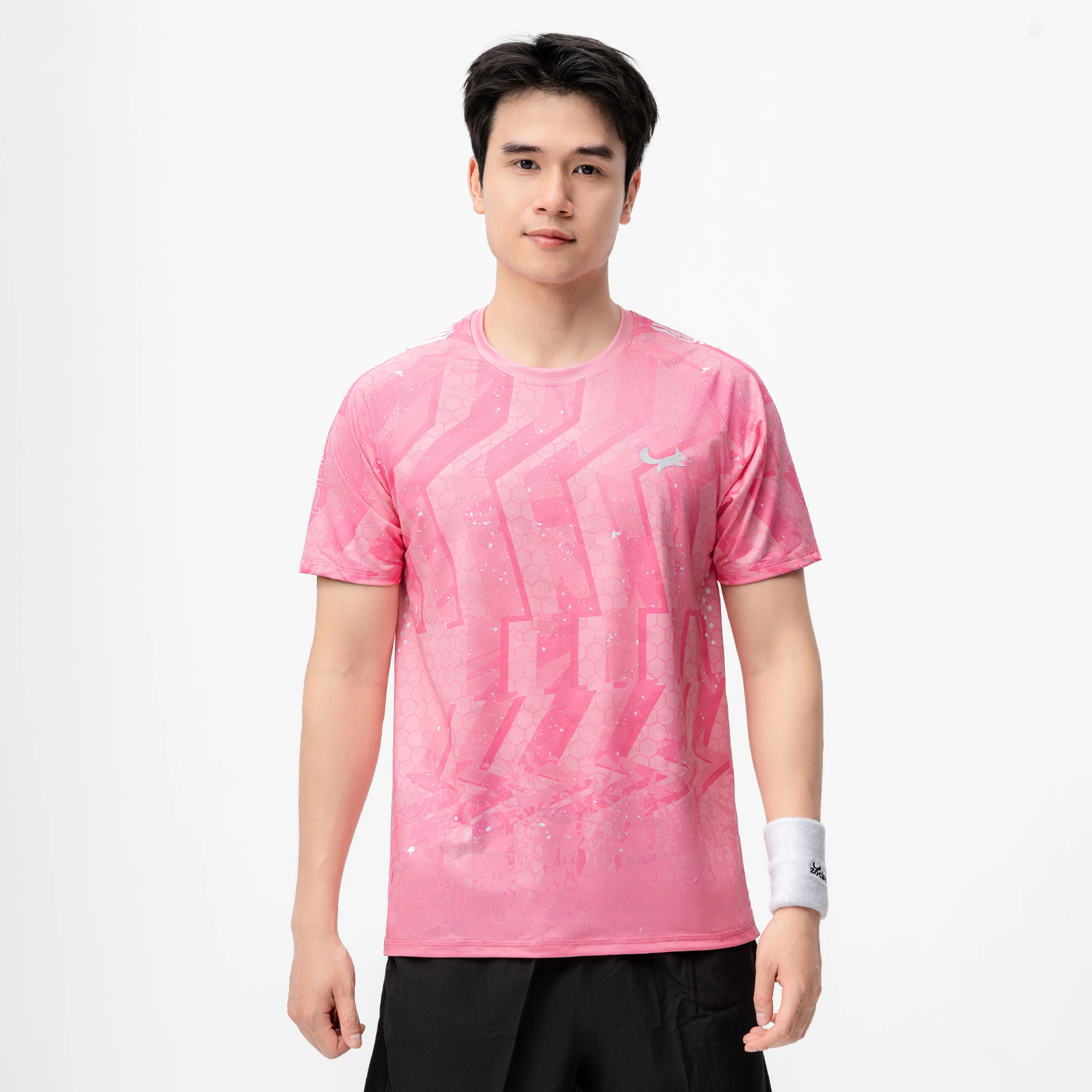 Áo Thi Đấu Pickleball Zocker Power One – Cổ tròn – Hồng