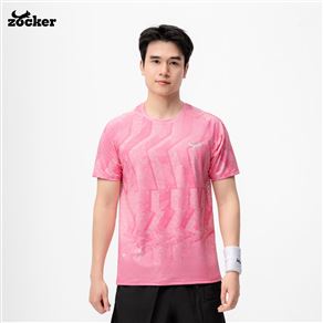 Áo Thi Đấu Pickleball Zocker Power One – Cổ tròn – Hồng