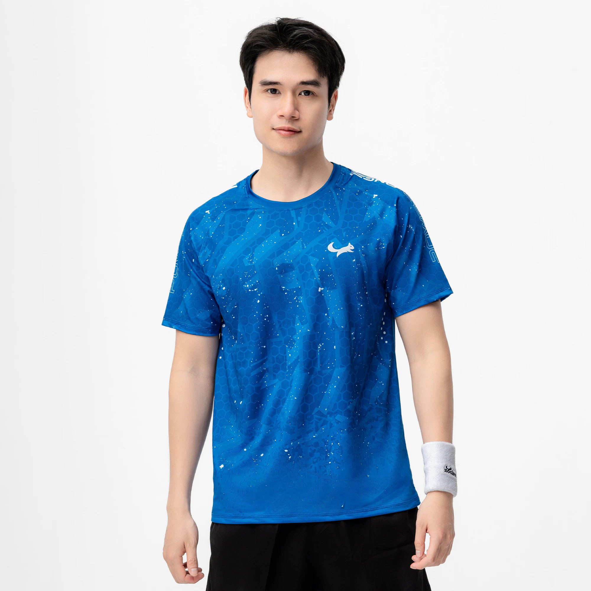 Áo Thi Đấu Pickleball Zocker Power One – Cổ tròn – Xanh dương