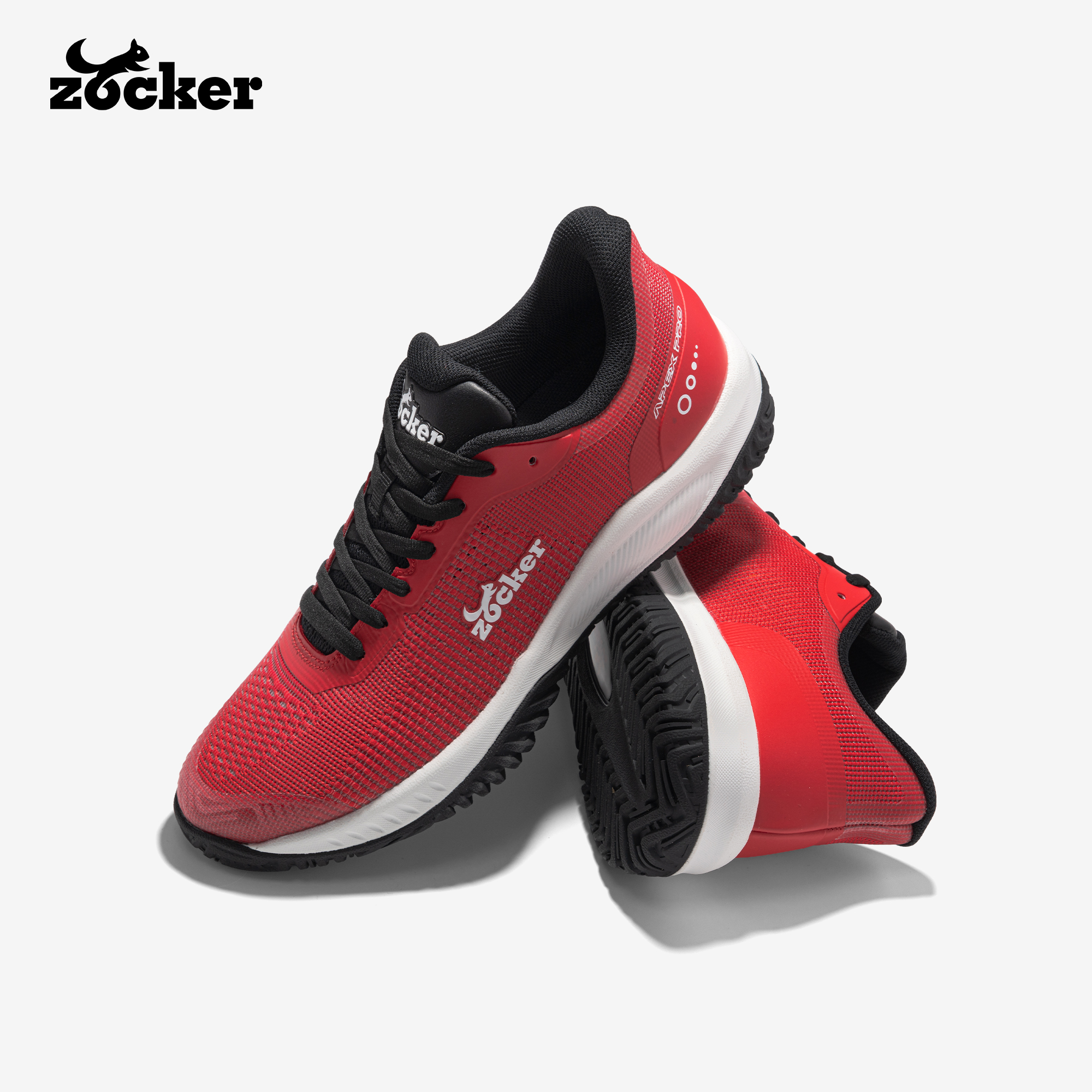 Giày Pickleball Zocker Apex pro Đỏ đen