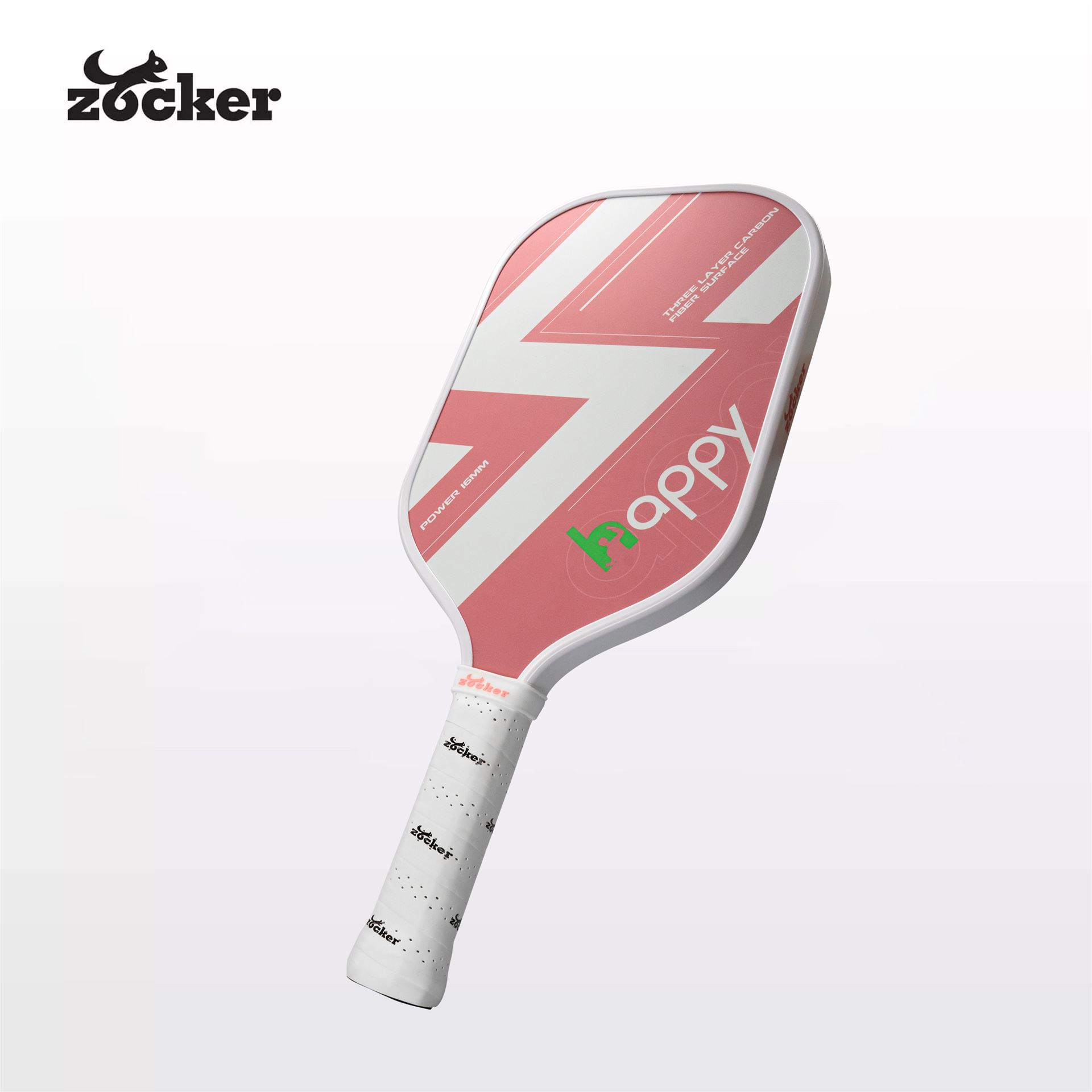Vợt Pickleball Zocker Happy HP1 Standard Thunder White/Pink