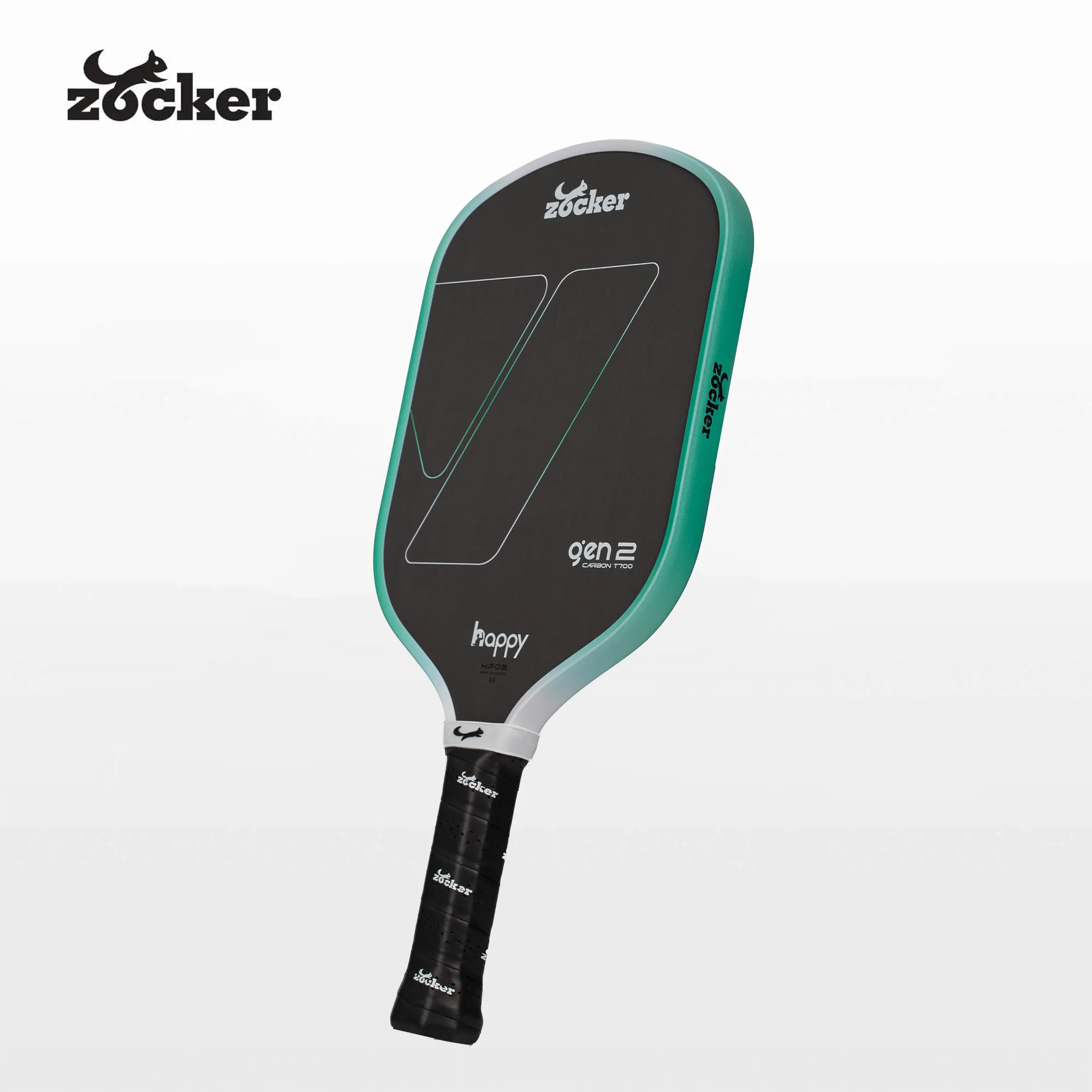 Vợt Pickleball Zocker Happy HP02 Gen 2 - White/Mint